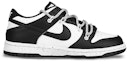 Order 【客製球鞋】Nike Dunk Low "Black" 熊貓 H2O 分子 噴墨 解構 雙勾 低筒 板鞋 GS 黑白