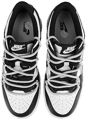 ナイキ ダンク ロー 'ブラック パンダ スプラッター デコンストラクト ダブル スウッシュ' CW1590-100(Team58-分子H2O) Shop ナイキ ダンク ロー 'ブラック パンダ スプラッター デコンストラクト ダブル スウッシュ' CW1590-100(Team58-分子H2O)