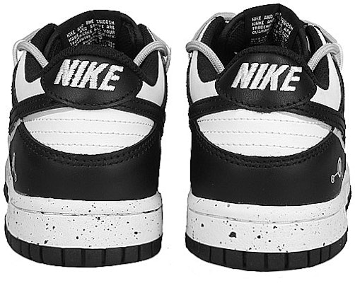 ナイキ ダンク ロー 'ブラック パンダ スプラッター デコンストラクト ダブル スウッシュ' CW1590-100(Team58-分子H2O) Purchase ナイキ ダンク ロー 'ブラック パンダ スプラッター デコンストラクト ダブル スウッシュ' CW1590-100(Team58-分子H2O)