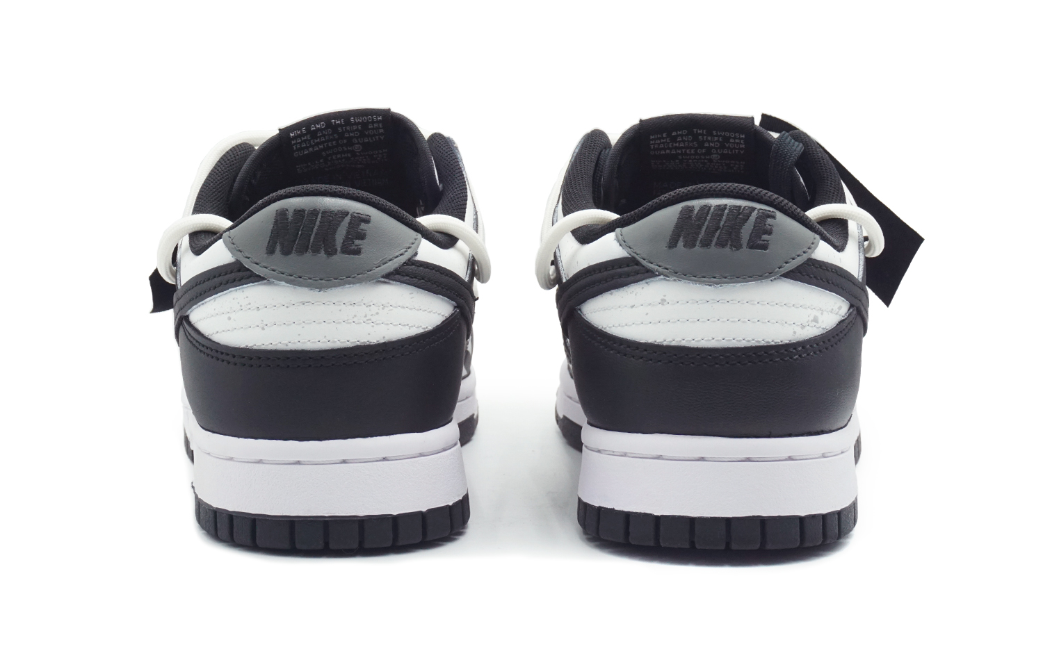 Details for 나이키 덩크 로우 '블랙팬서 판다' (커스텀) CW1590-100(Team108-女款裂缝)