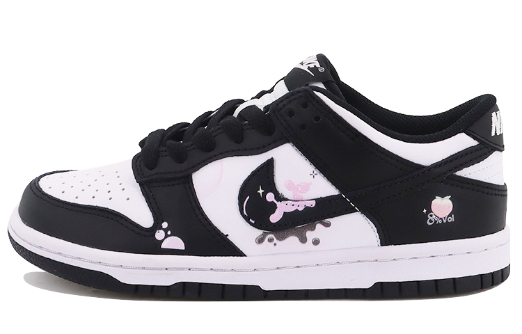 Buy 나이키 덩크 로우 '블랙 피치 피즈' (커스텀) CW1590-100(Team10-桃子气泡）