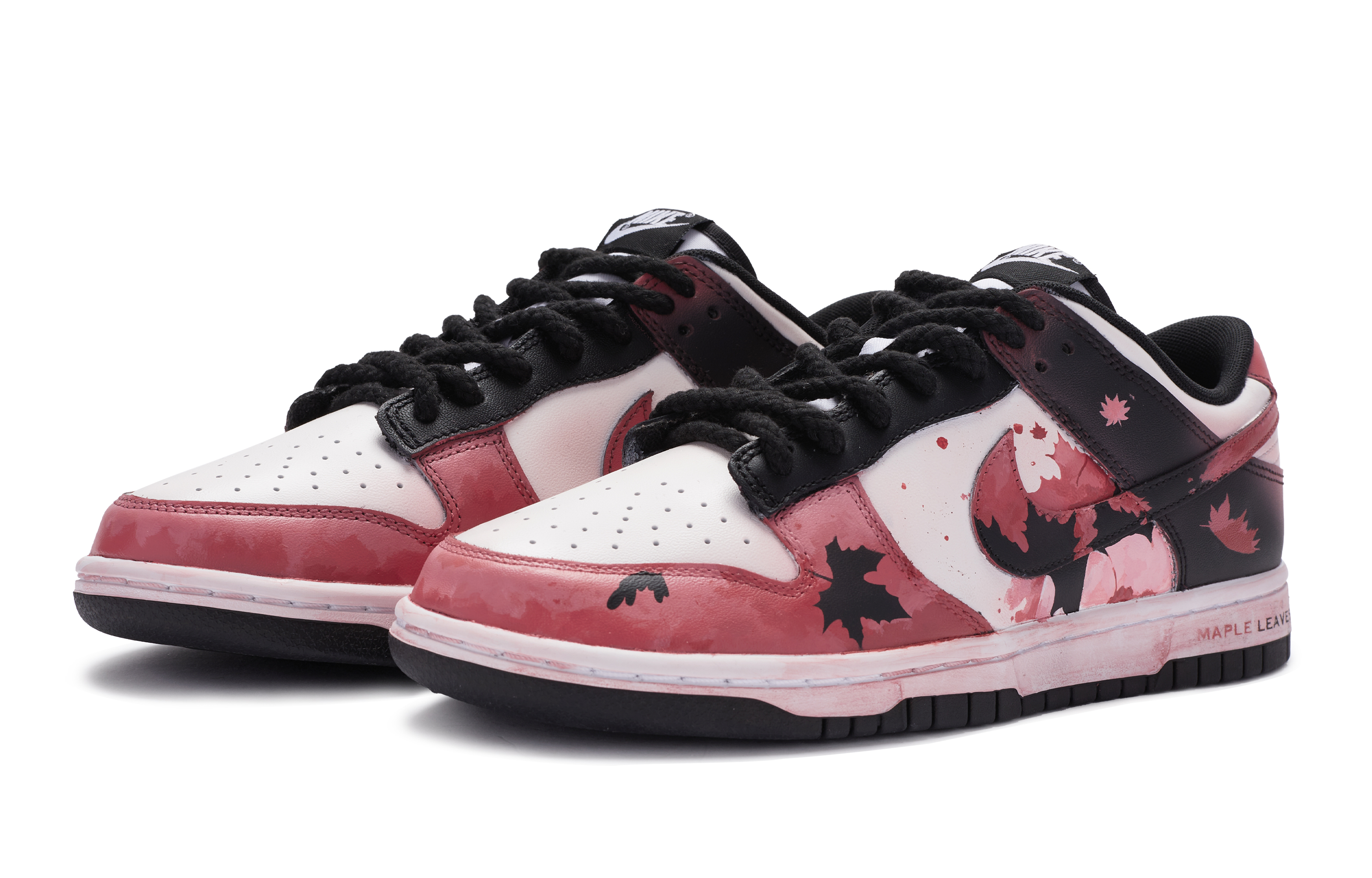 Lookbook [定制鞋] 耐克Dunk Low '黑影枫木' CW1590-100(TeamR-女款魅影枫林)