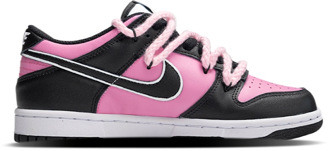나이키 덩크 로우 '블랙핑크' (커스텀) CW1590-100(Team拾陆-樱红黑粉大童) Order 나이키 덩크 로우 '블랙핑크' (커스텀) CW1590-100(Team拾陆-樱红黑粉大童)