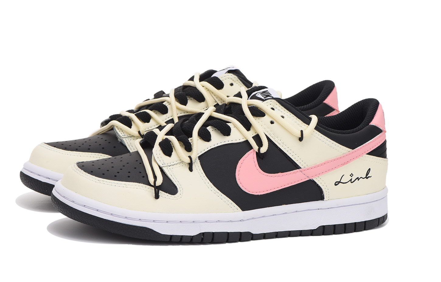 Lookbook [Zapatillas Personalizadas] Nike Dunk Low 'Negro Rosa' FD1232-001(Team59-女款黑粉三)