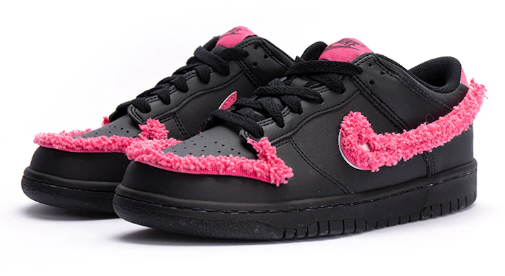 나이키 덩크 로우 '블랙핑크' (커스텀) FD1232-001(Team15-黑皮芭比) Lookbook 나이키 덩크 로우 '블랙핑크' (커스텀) FD1232-001(Team15-黑皮芭比)