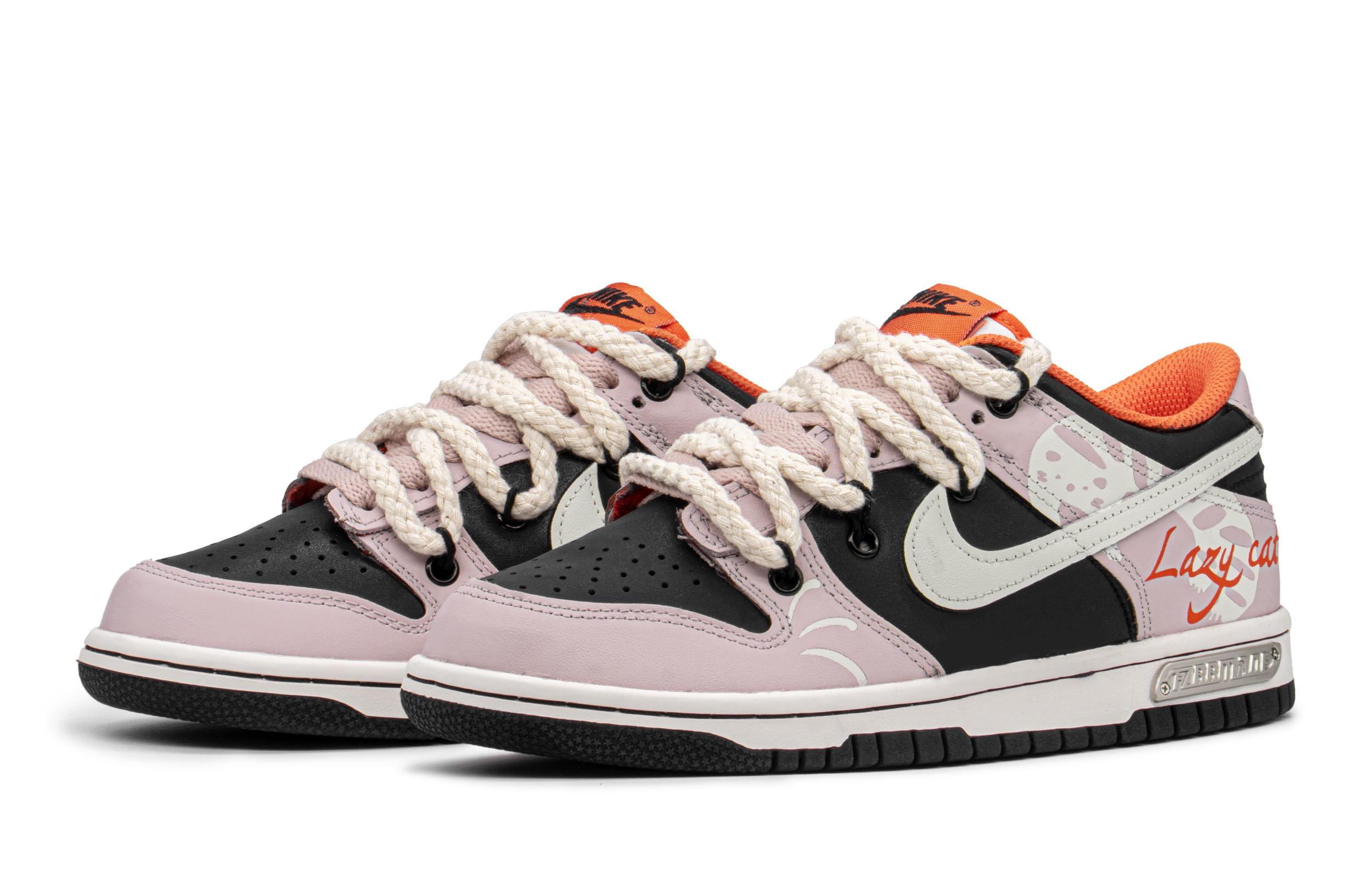 Lookbook 나이키 덩크 로우 '블랙핑크' (커스텀) DH9765-003(TeamA-DK休闲猫)