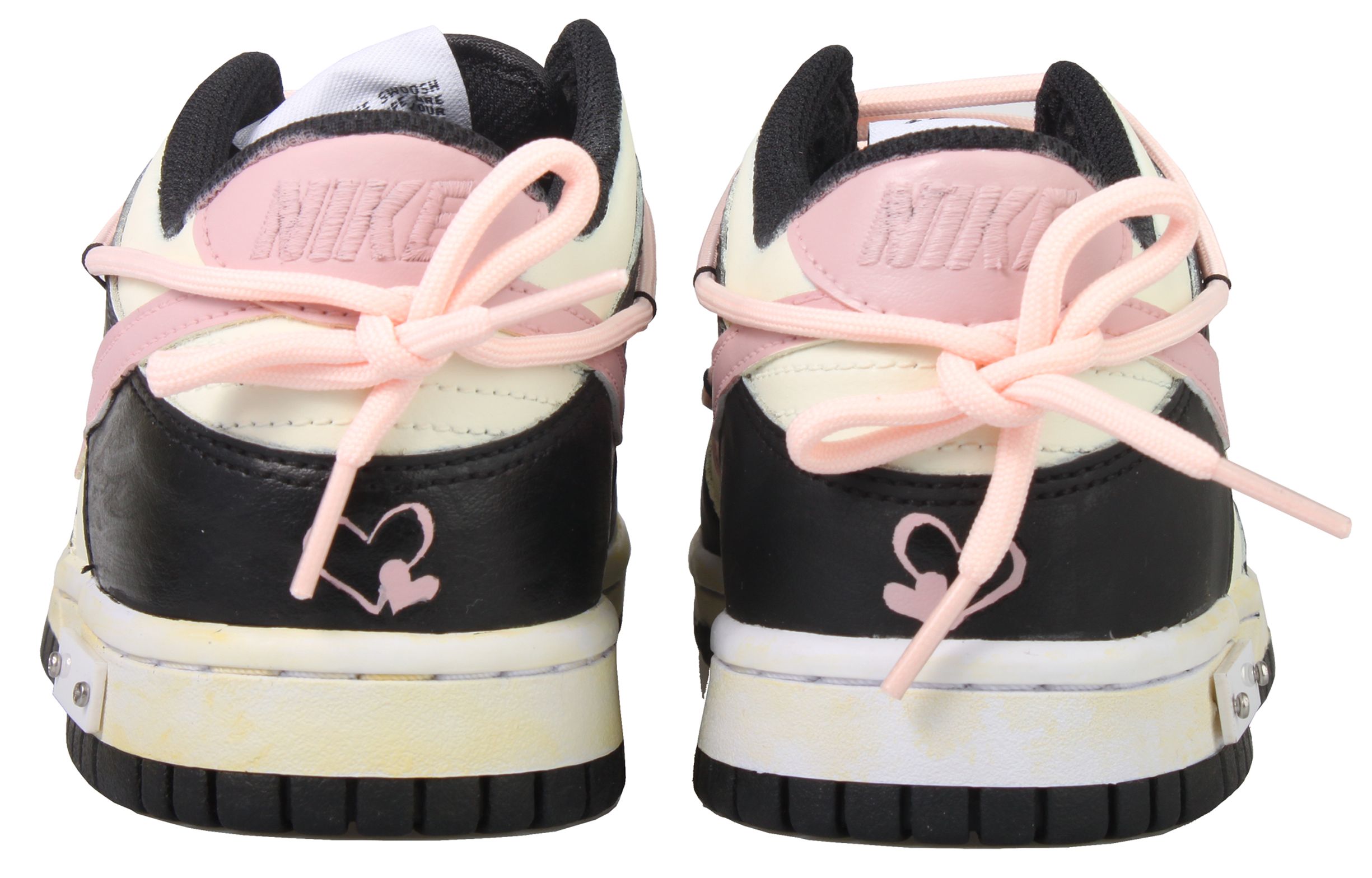 Shop 【カスタムシューズ】ナイキ ダンク ロー 'ブラック ピンク' FD1232-001(Team33-轻甜少女S-BOX)