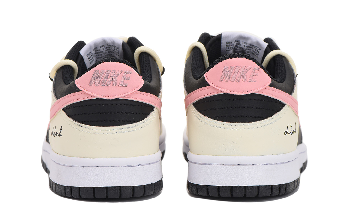 Shop [Zapatillas Personalizadas] Nike Dunk Low 'Negro Rosa' FD1232-001(Team59-女款黑粉三)