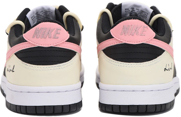 【訂製球鞋】Nike Dunk Low 字母 高街 防滑耐磨 低筒 滑板鞋 GS 黑粉 Shop 【訂製球鞋】Nike Dunk Low 字母 高街 防滑耐磨 低筒 滑板鞋 GS 黑粉