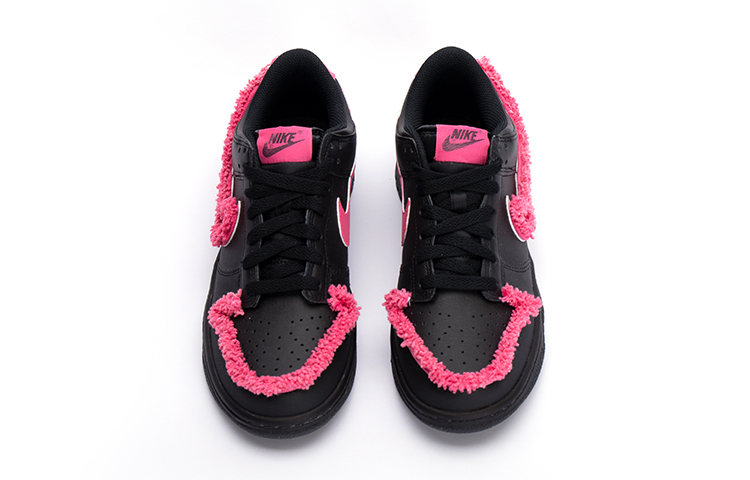 Shop 나이키 덩크 로우 '블랙핑크' (커스텀) FD1232-001(Team15-黑皮芭比)