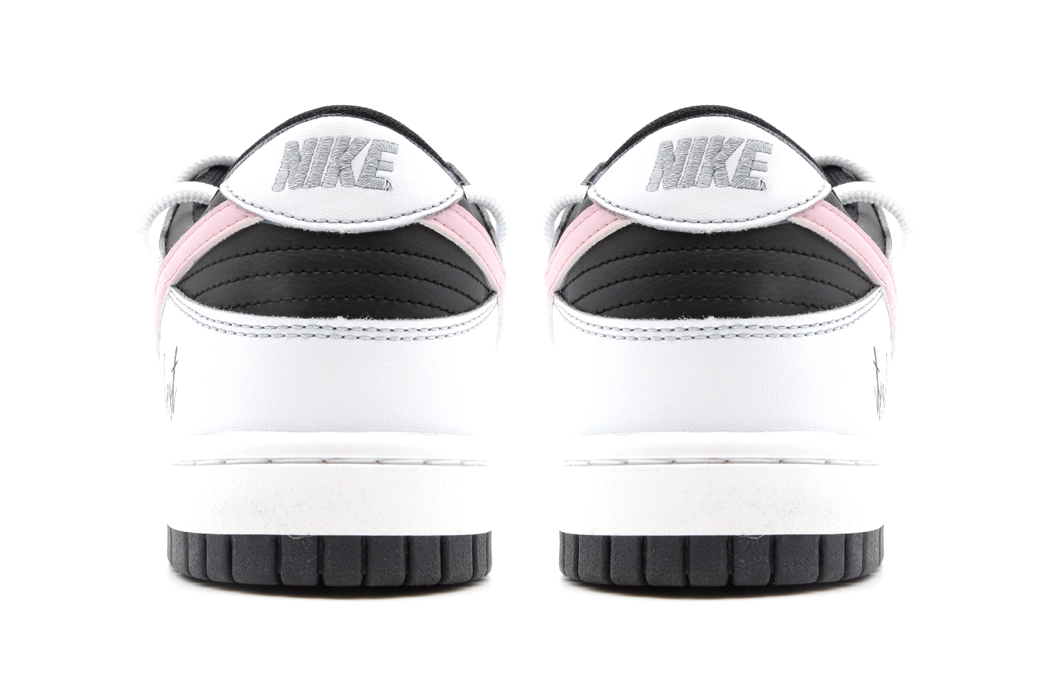 Purchase [Sepatu Custom] Nike Dunk Low 'Black Pink' DV0831-002(Team140-Black-Pink)