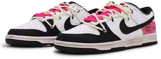 【定制鞋款】耐克 Dunk Low '黑粉苜蓿' DH9765-002(TeamM-女款四叶草) Lookbook 【定制鞋款】耐克 Dunk Low '黑粉苜蓿' DH9765-002(TeamM-女款四叶草)