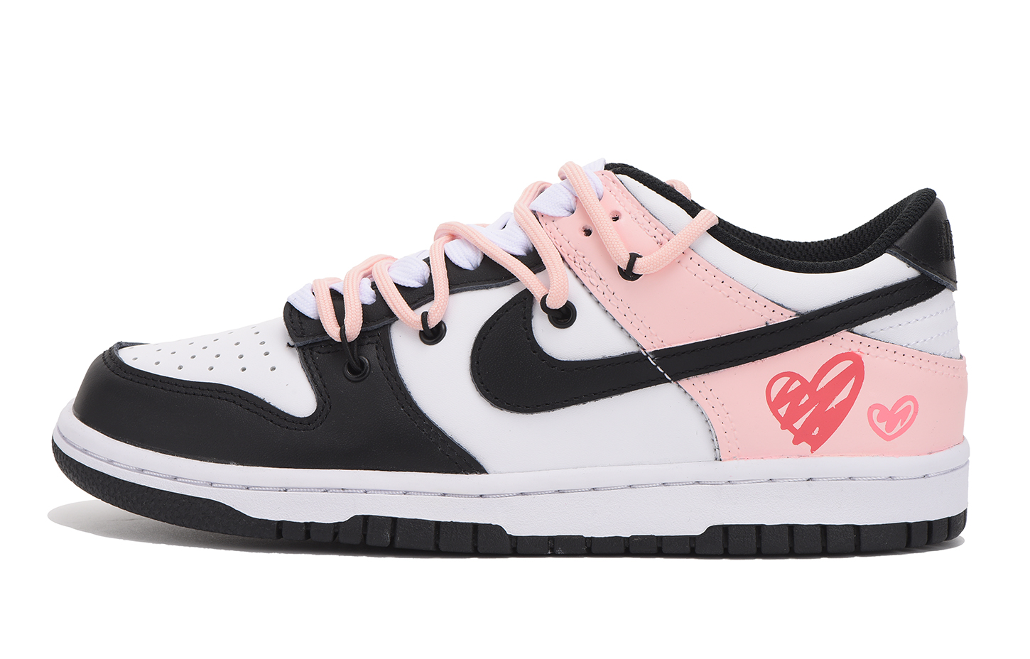 Buy Zapatillas Nike Dunk Low 'Corazón Desconstruido Negro Rosa' CW1590-100(Team59-女款黑粉爱心)