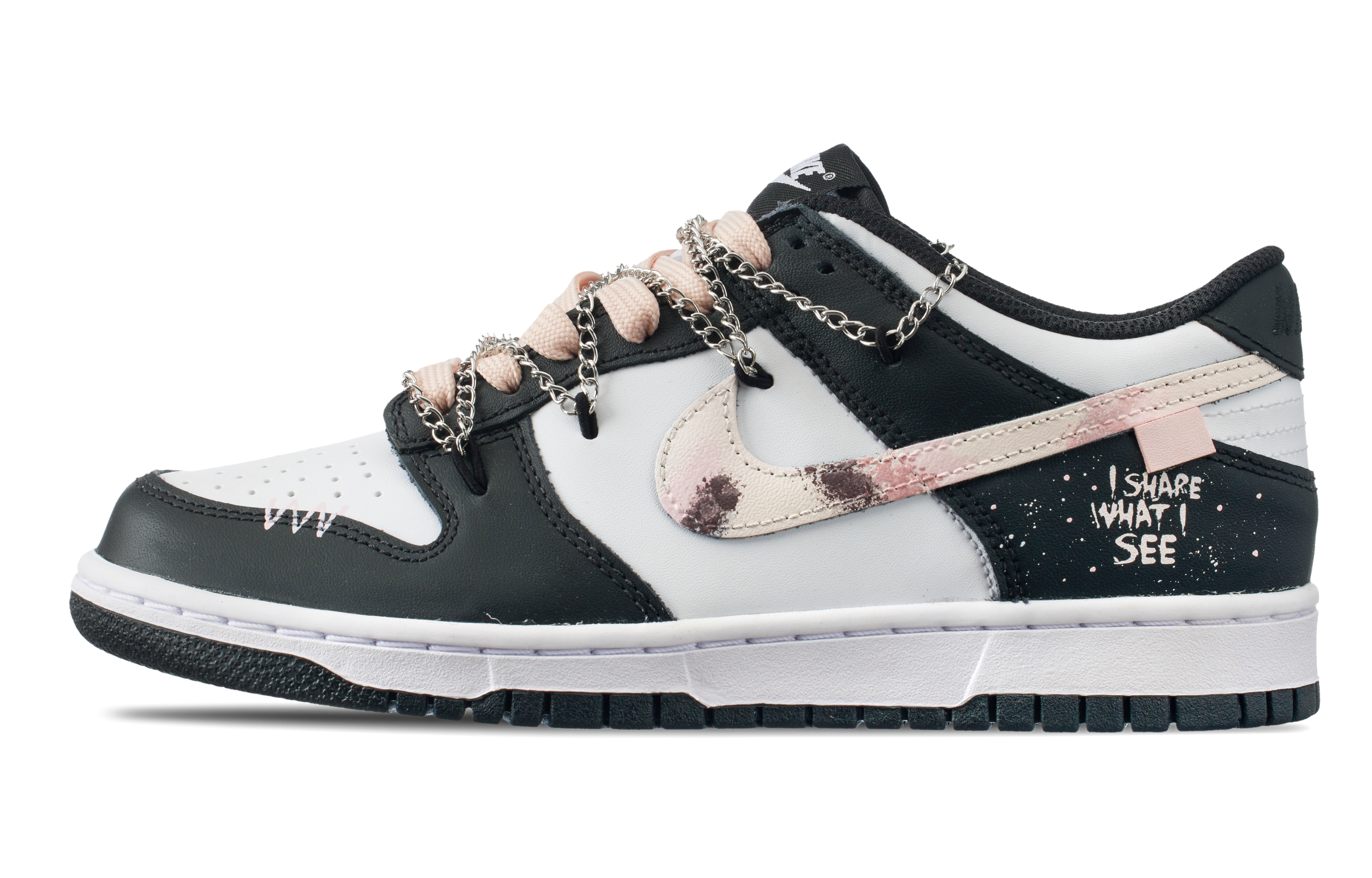 [Custom Shoes] Nike Dunk Low 'Black Pink Deconstructed' 圖 3