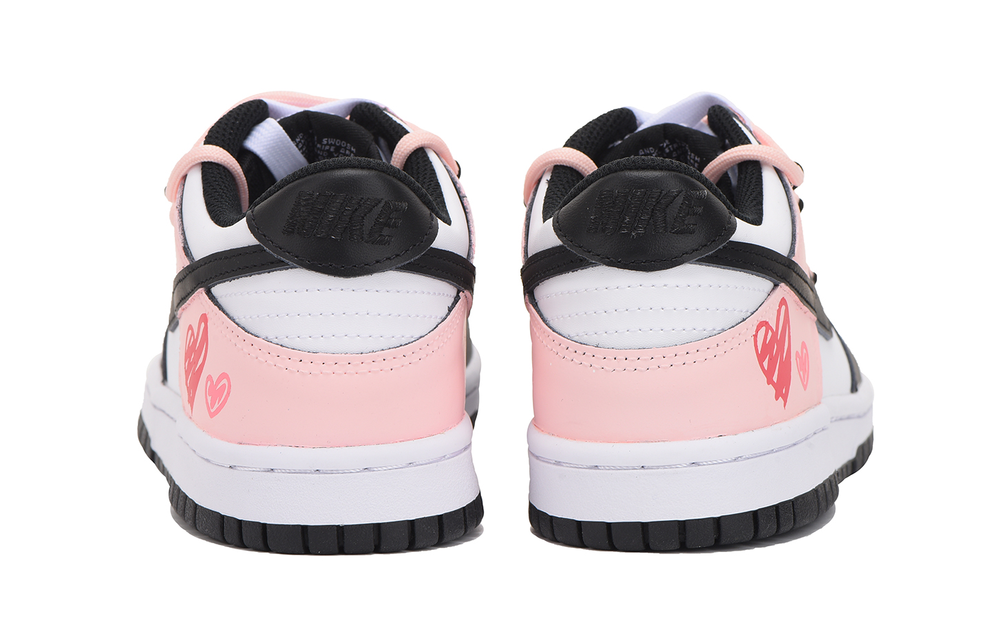 Shop Zapatillas Nike Dunk Low 'Corazón Desconstruido Negro Rosa' CW1590-100(Team59-女款黑粉爱心)