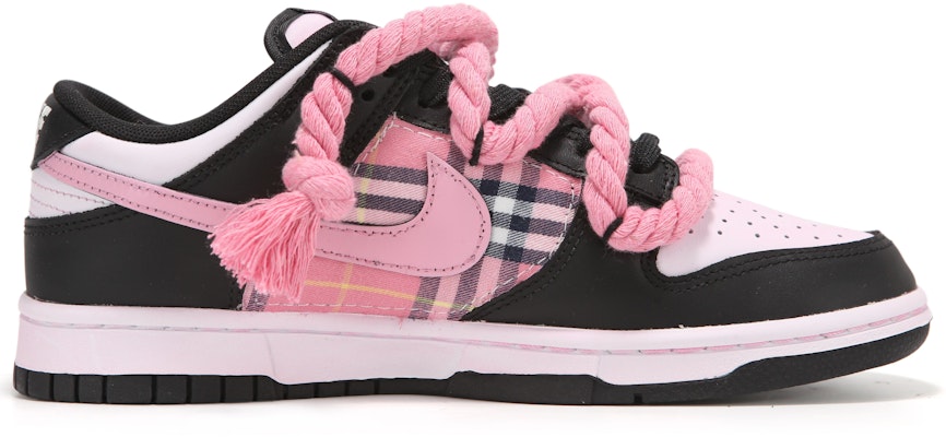 나이키 덩크 로우 '블랙핑크 디스트레스드 팬다' (커스텀) CW1590-100-484947 Order 나이키 덩크 로우 '블랙핑크 디스트레스드 팬다' (커스텀) CW1590-100-484947