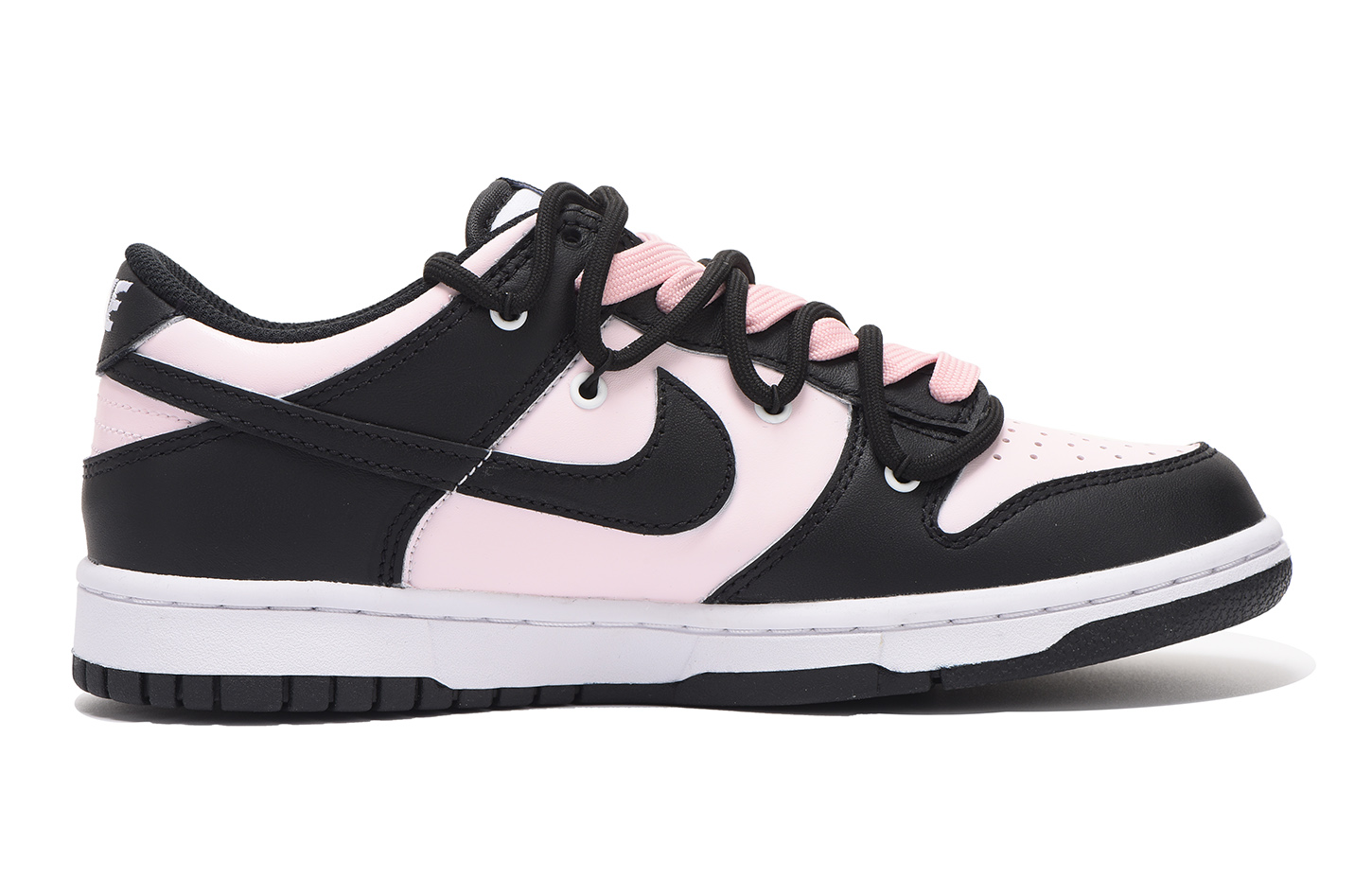 Order 나이키 덩크 로우 '블랙 핑크 하트' (커스텀) CW1590-100(Team拾伍-女款黑粉七)