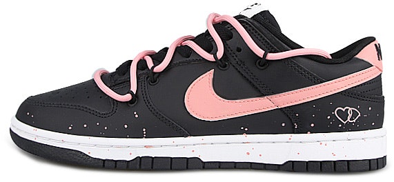 custom-shoes-nike-dunk-low-black-pink-hearts