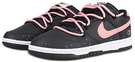 ナイキ ダンク ロー『ブラック ピンク ハート』カスタム シューズ FD1232-001(Team58-爱心双扣女) Shop ナイキ ダンク ロー『ブラック ピンク ハート』カスタム シューズ FD1232-001(Team58-爱心双扣女)