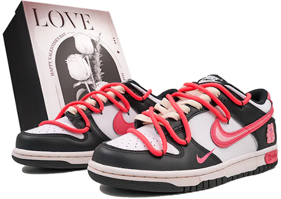 【客製球鞋】Nike Dunk Low 心動小熊 甜酷 辣妹 禮盒 熊貓 防滑耐磨 低筒 板鞋 GS 黑粉 Buy 【客製球鞋】Nike Dunk Low 心動小熊 甜酷 辣妹 禮盒 熊貓 防滑耐磨 低筒 板鞋 GS 黑粉