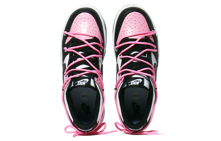Shop [Zapatillas Personalizadas] Nike Dunk Low 'Black Pink Panda' CW1590-100(Team10--蜜桃爱心)