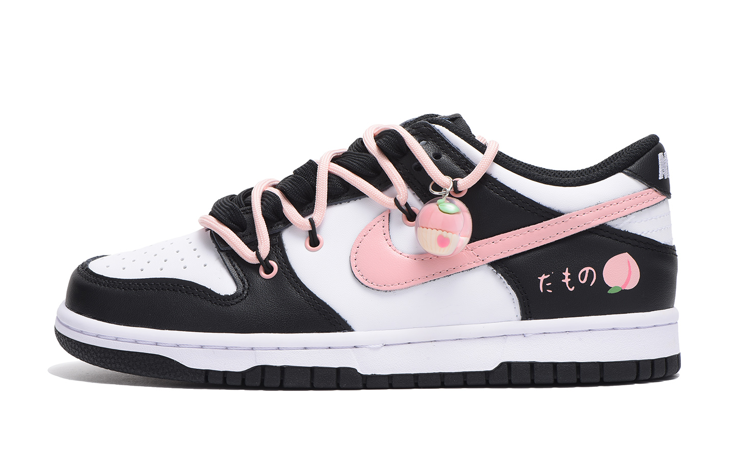 Buy 나이키 덩크 로우 '블랙핑크 피치 디컨스트럭티드' (커스텀) CW1590-100(Team59-女款黑粉SBOXQD)