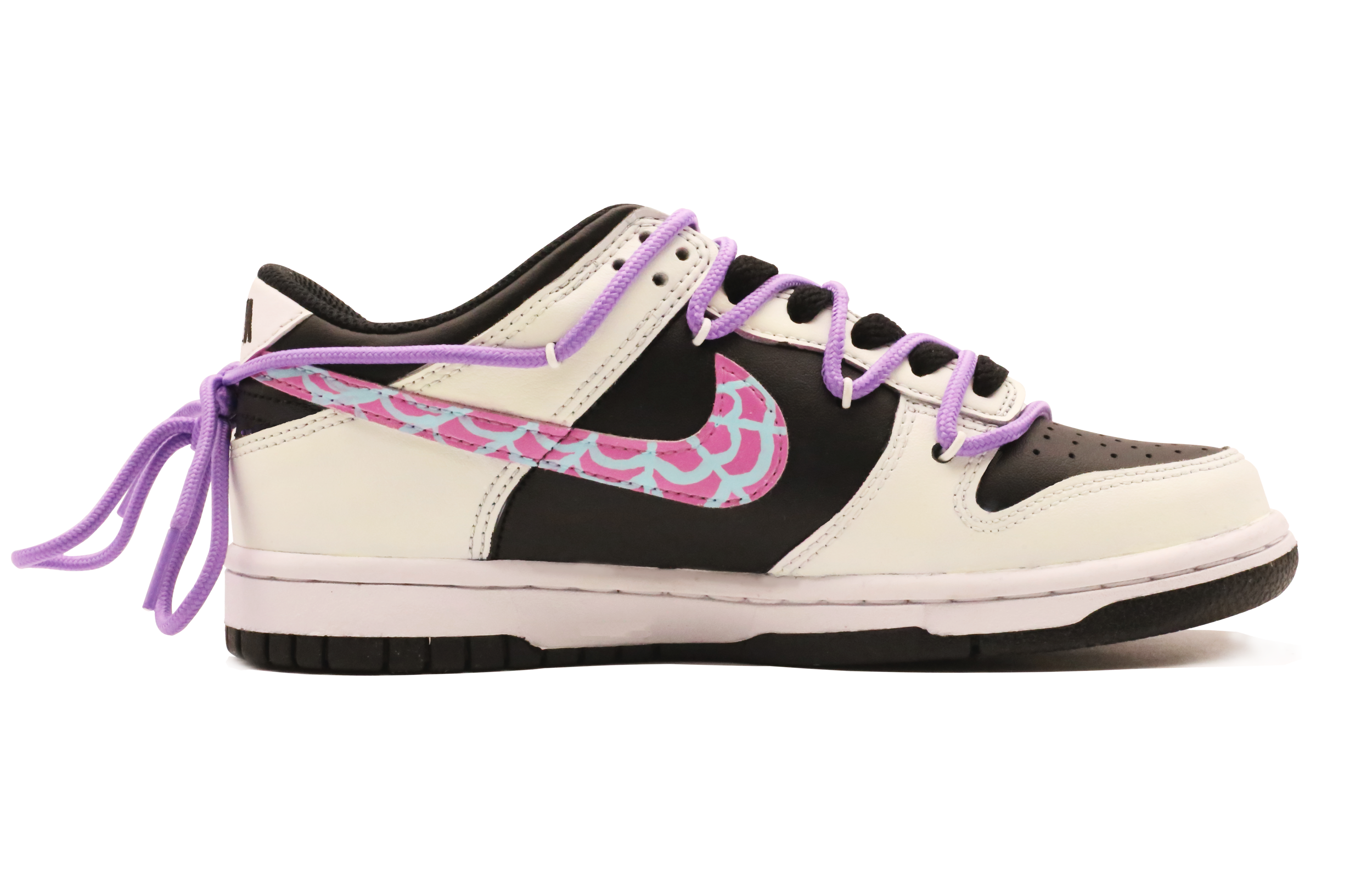 [Custom Shoes] Nike Dunk Low 'Black Pink Purple Universe' 圖 2