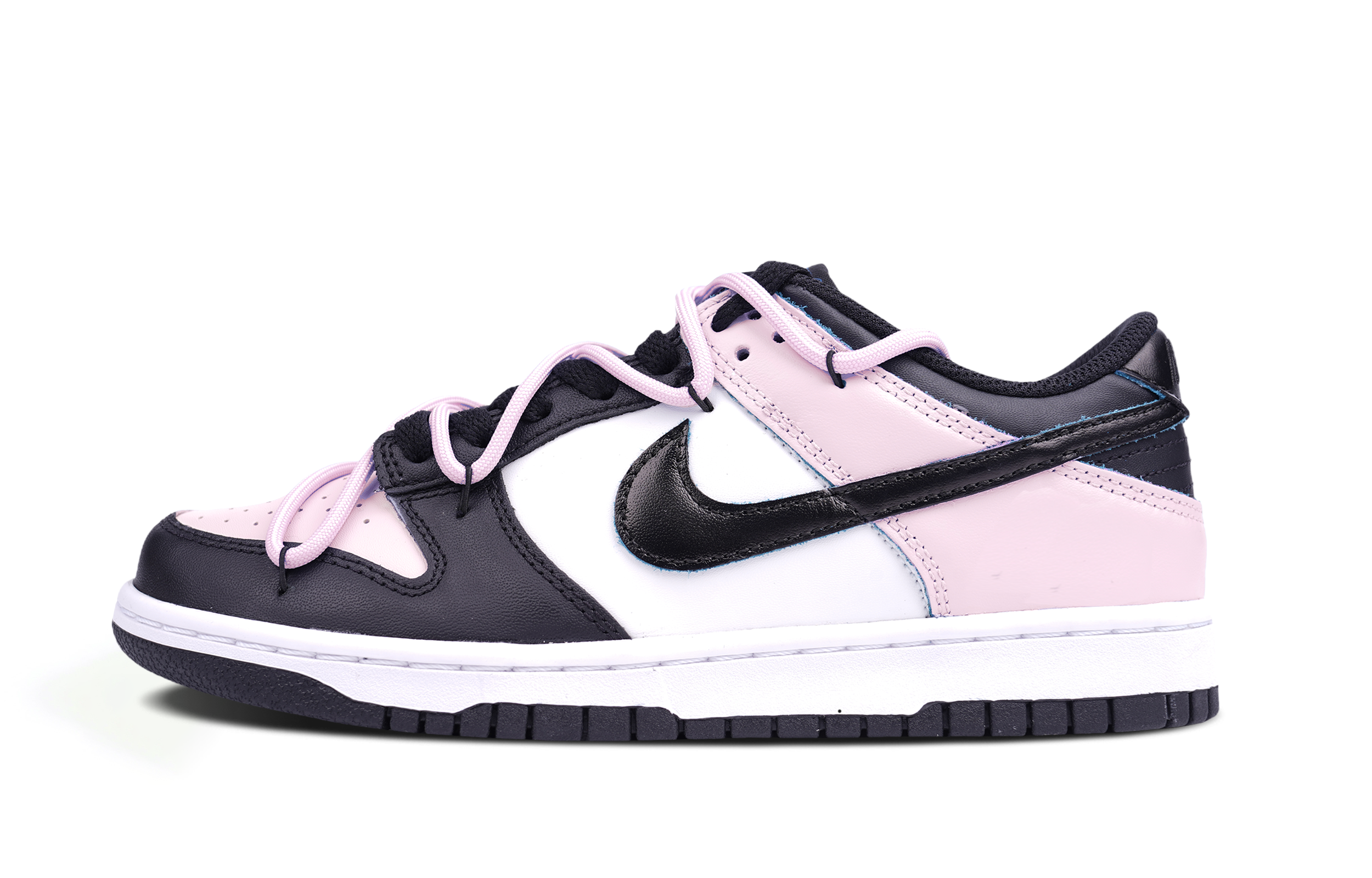 Lookbook [Sepatu Custom] Nike Dunk Low 'Black Pink Toe Deconstructed' CW1590-100(Team86-黑粉脚趾SBOX)
