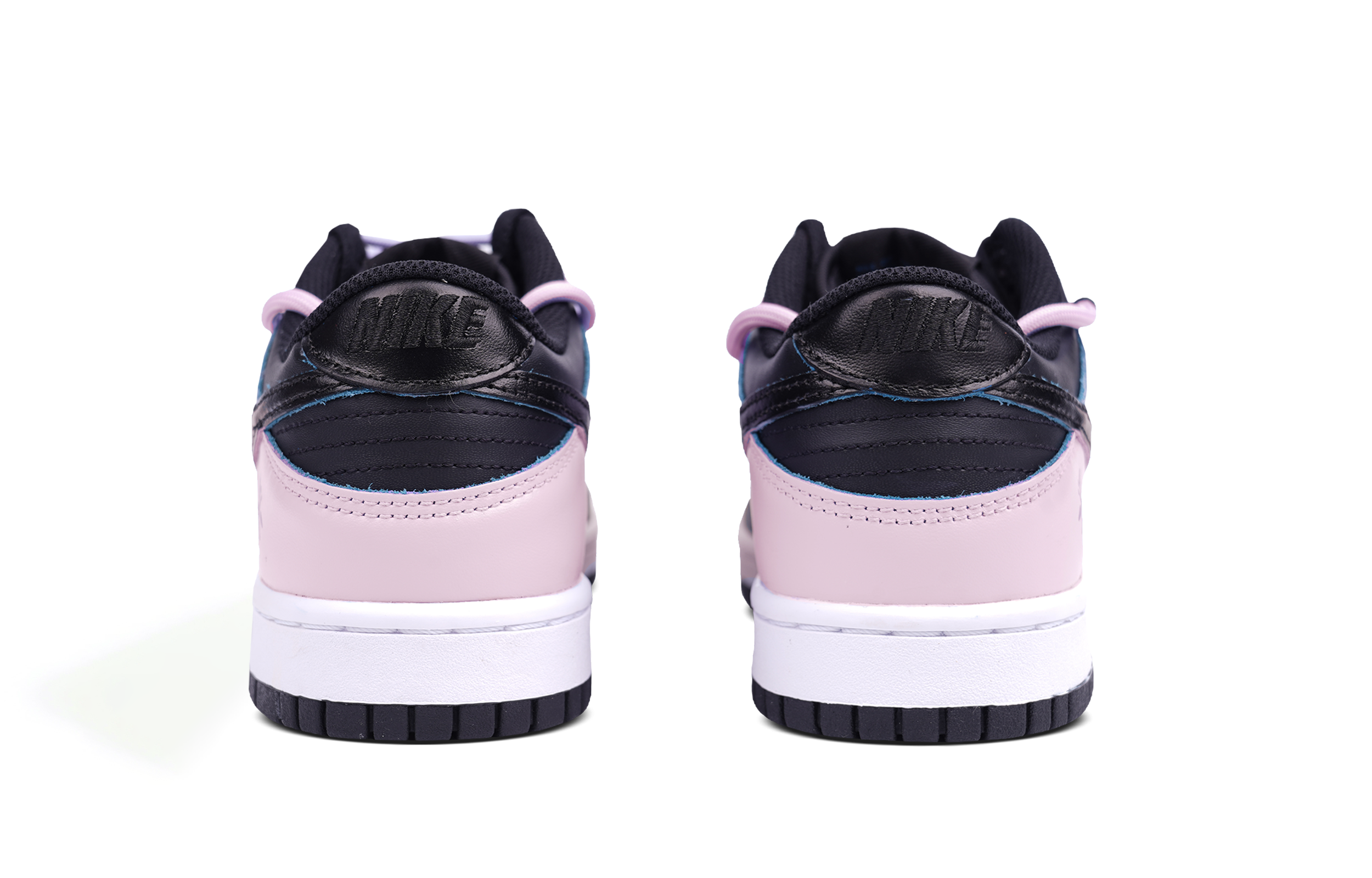 Purchase [Sepatu Custom] Nike Dunk Low 'Black Pink Toe Deconstructed' CW1590-100(Team86-黑粉脚趾SBOX)