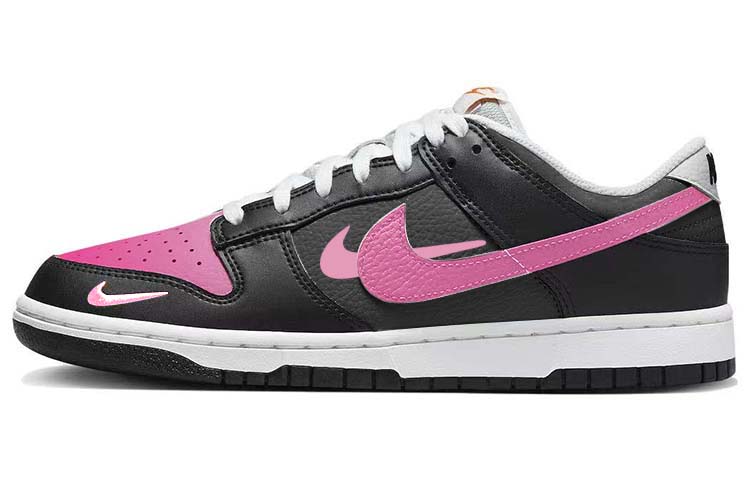 Buy [定制鞋] 耐克Dunk Low '黑粉色亮丽勾' FN7808-001-450431