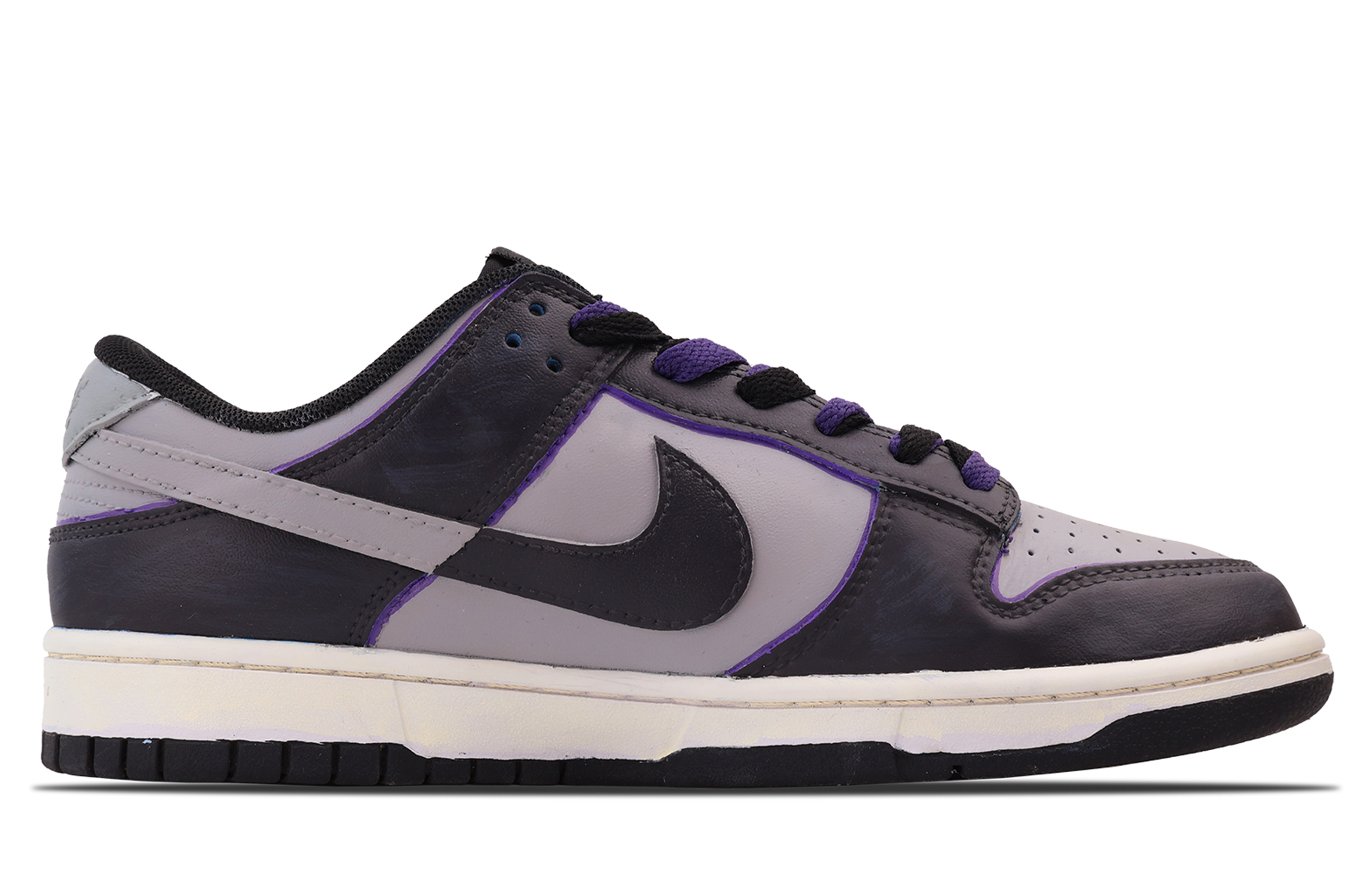 Order [カスタムシューズ] ナイキ ダンク ロー 'ブラックパープル' CW1590-100(Team53-女款南法假日)