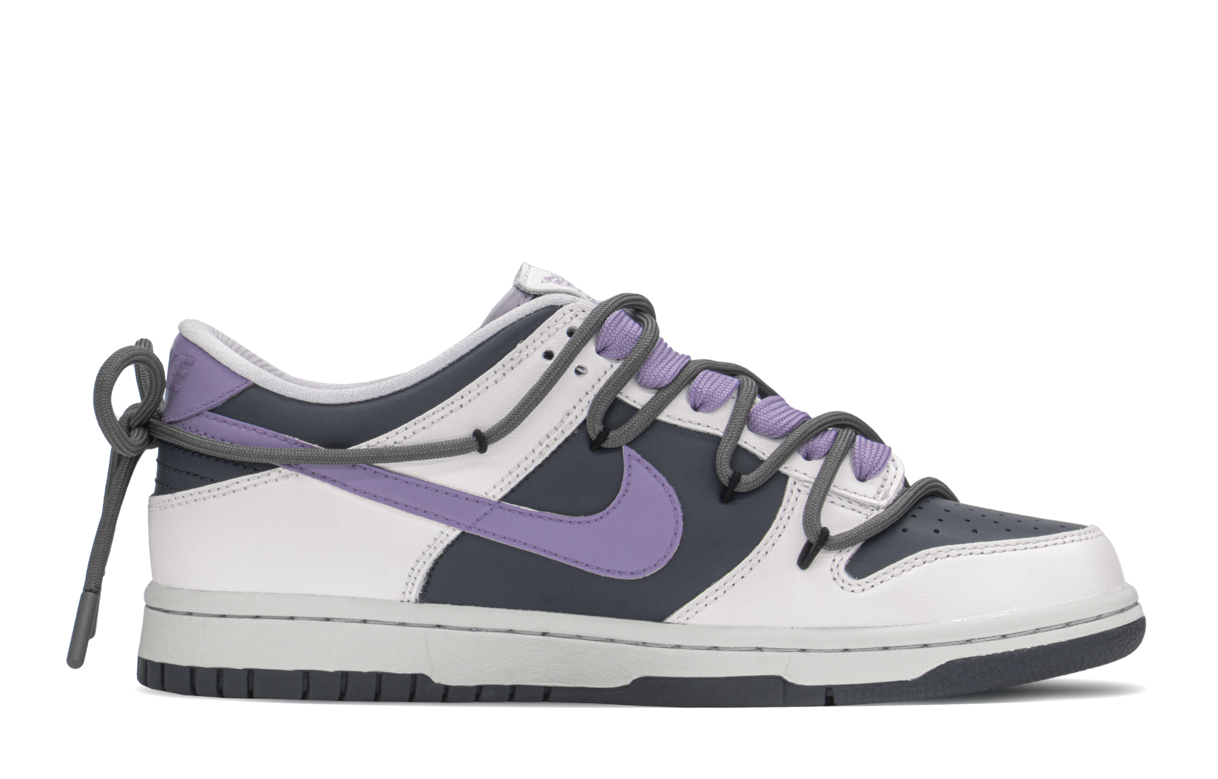 Order 【訂製球鞋】 Nike Dunk Low FZBB 大孩子 街頭 簡約 禮盒 低筒 板鞋 GS 黑紫