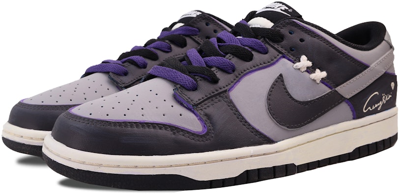 【定製球鞋】Nike Dunk Low 潮流高街 校園風 小眾高級 簡約 搭配 百搭 低筒 板鞋 GS 黑紫 Lookbook 【定製球鞋】Nike Dunk Low 潮流高街 校園風 小眾高級 簡約 搭配 百搭 低筒 板鞋 GS 黑紫