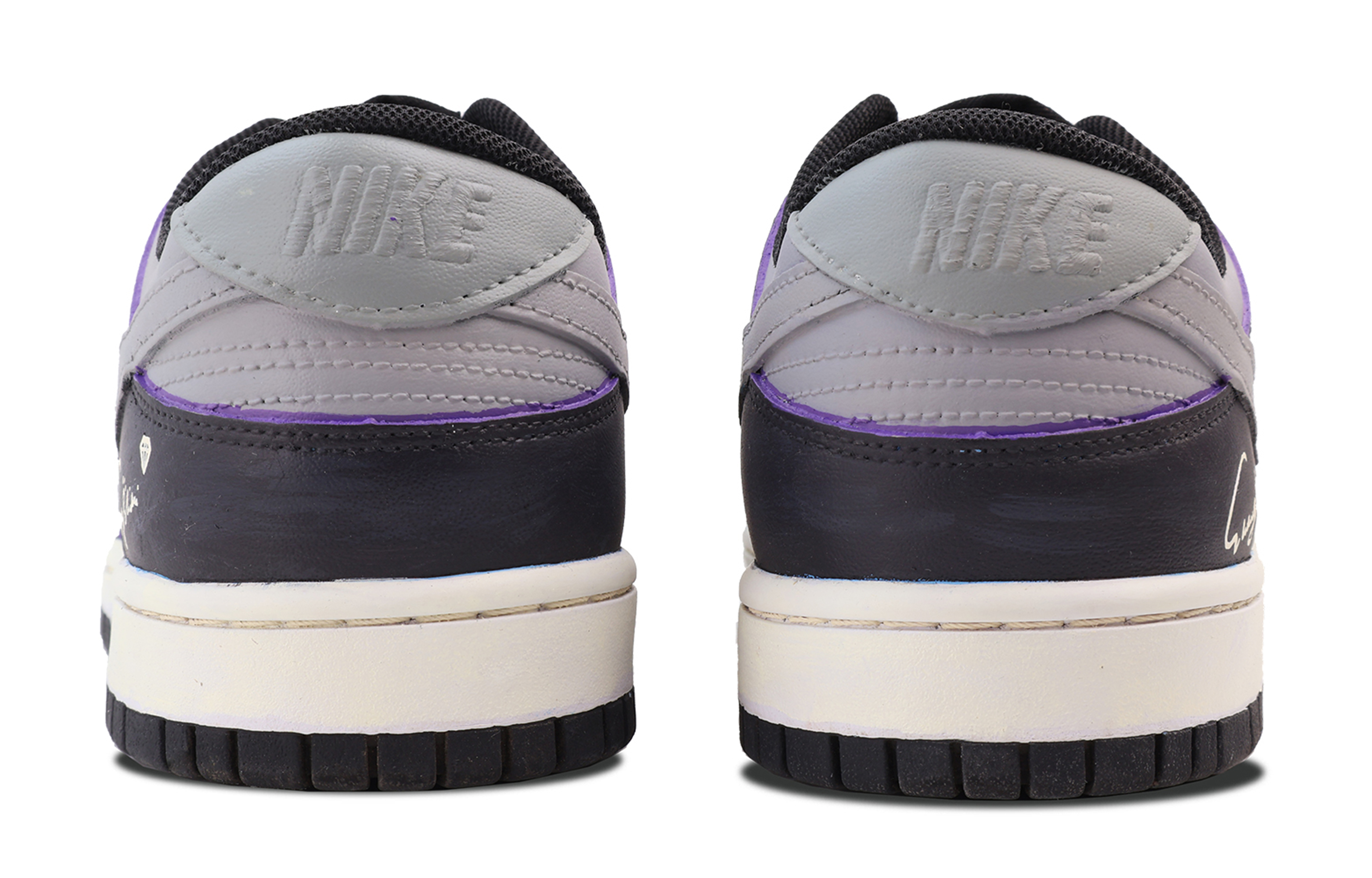 Shop [カスタムシューズ] ナイキ ダンク ロー 'ブラックパープル' CW1590-100(Team53-女款南法假日)