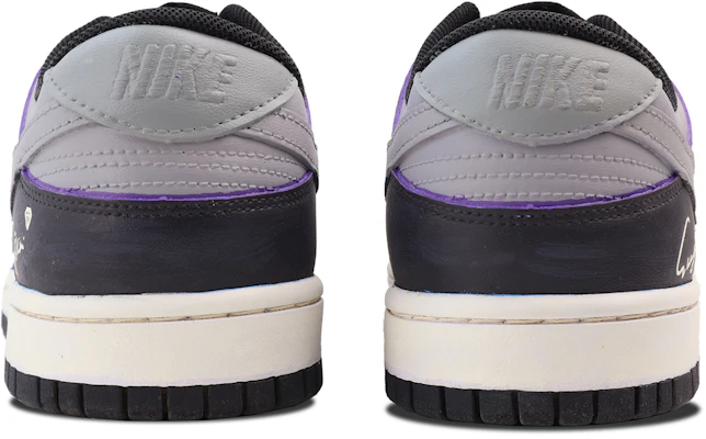 【定製球鞋】Nike Dunk Low 潮流高街 校園風 小眾高級 簡約 搭配 百搭 低筒 板鞋 GS 黑紫 Shop 【定製球鞋】Nike Dunk Low 潮流高街 校園風 小眾高級 簡約 搭配 百搭 低筒 板鞋 GS 黑紫