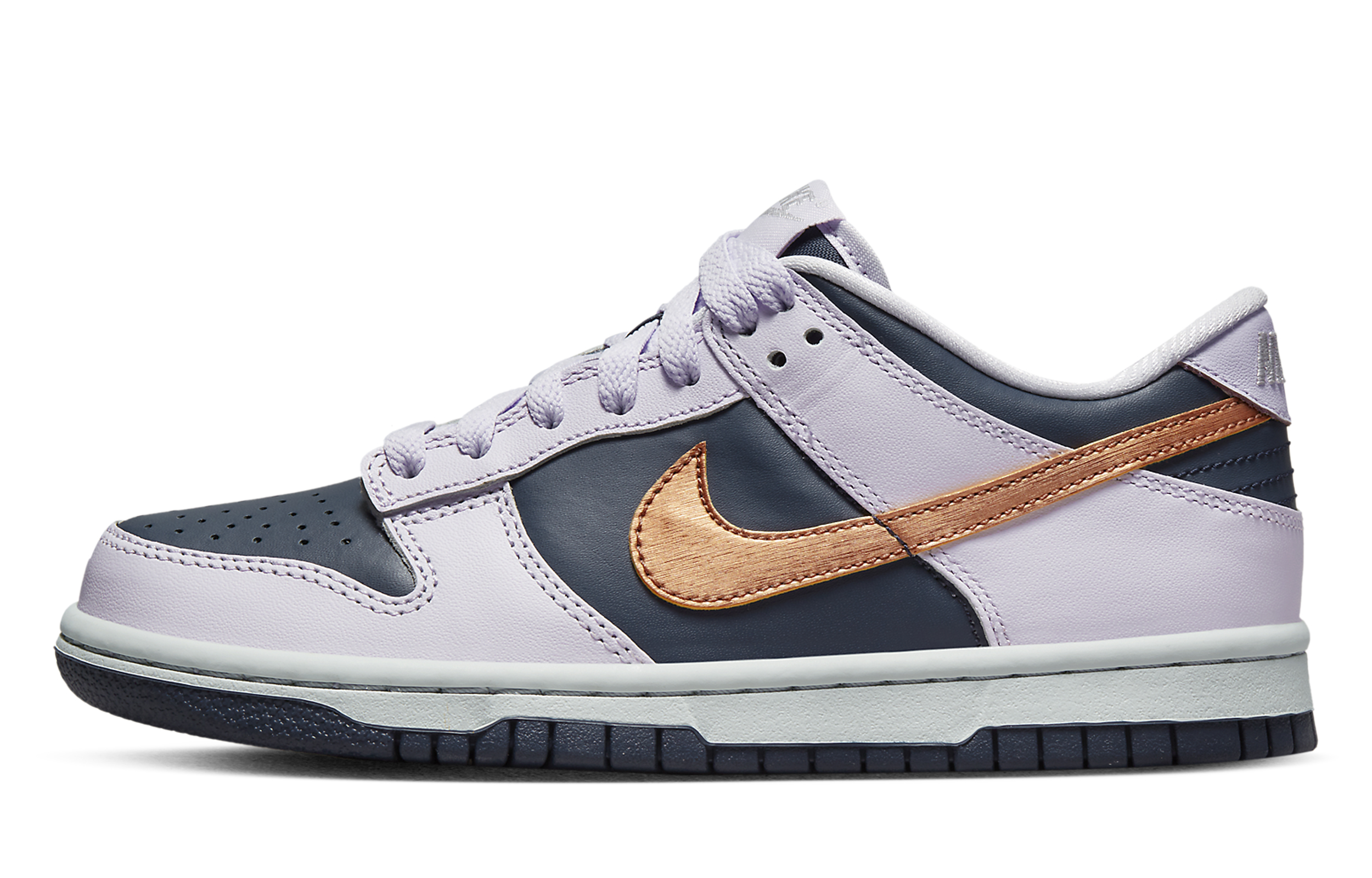 Cheap 【訂製球鞋】 Nike Dunk Low FZBB 大孩子 街頭 簡約 禮盒 低筒 板鞋 GS 黑紫