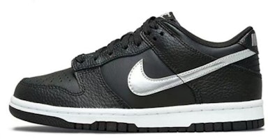 【客製球鞋】Nike Dunk Low 蝙蝠 天使 字母 十字架 鏈條 復古 解構風 低筒 板鞋 GS 黑紫 1