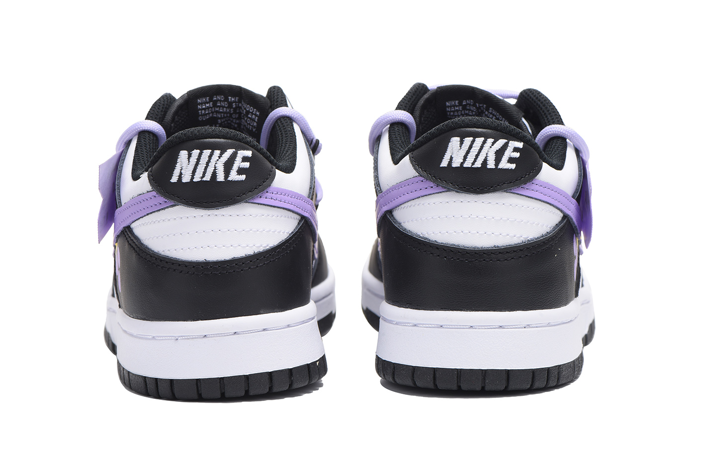 Shop [Nike Kustom] Nike Dunk Low 'Hitam Ungu Dekonstruksi' CW1590-100(Team59-女款黑紫)