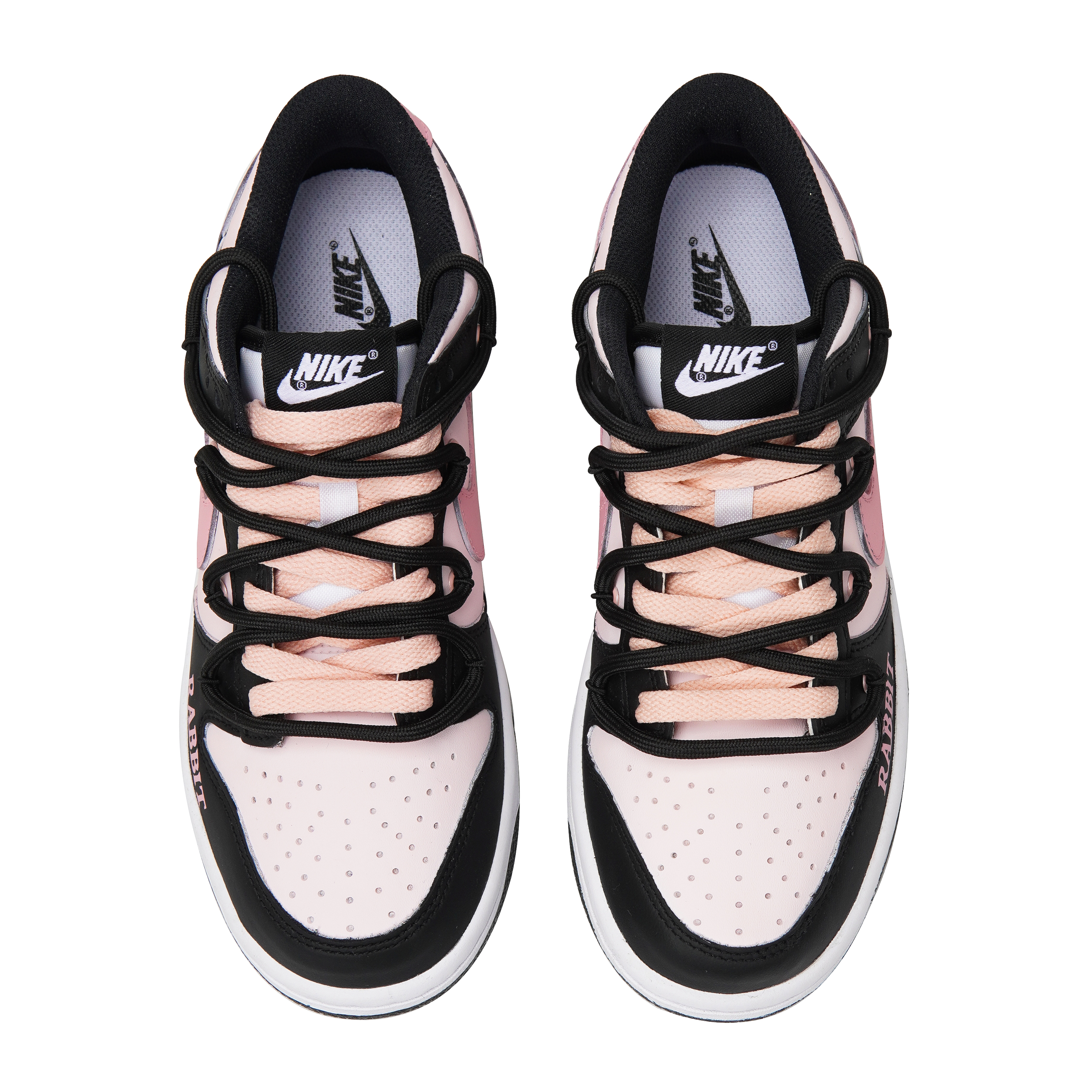 Purchase [Kasut Custom] Nike Dunk Low 'Black Raspberry' CW1590-100(Teamp-爱心小兔黑粉）