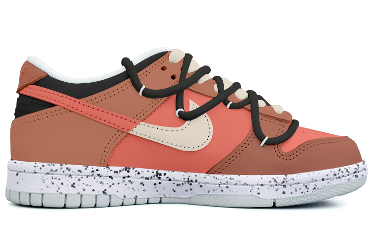 Order [Sepatu Custom] Nike Dunk Low 'Basket Hitam Merah Bayi' DH9765-102-444089