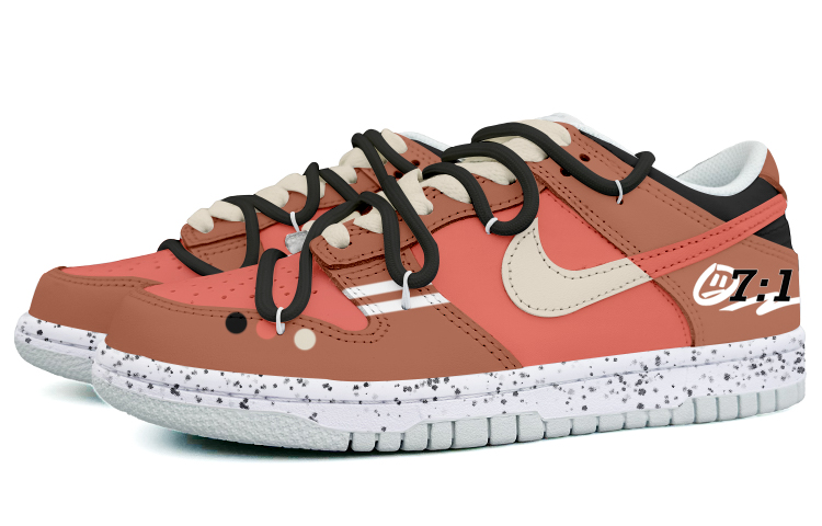 Lookbook [Sepatu Custom] Nike Dunk Low 'Basket Hitam Merah Bayi' DH9765-102-444089