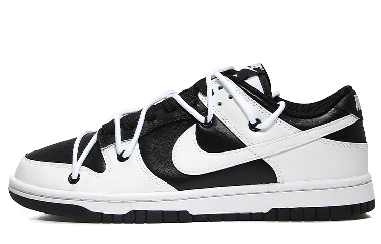 Buy [Sepatu Kustom] Nike Dunk Low 'Black Reverse' DD1503-101(Team10-打孔反转男女黑白QD)