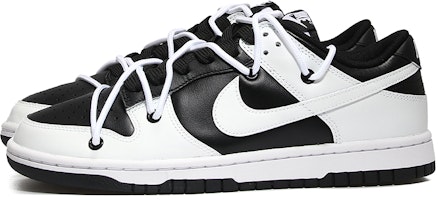 나이키 덩크 로우 '블랙 리버스' (커스텀) DD1503-101(Team10-打孔反转男女黑白QD) Lookbook 나이키 덩크 로우 '블랙 리버스' (커스텀) DD1503-101(Team10-打孔反转男女黑白QD)