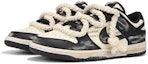 Lookbook 【訂製球鞋】 Nike Dunk Low 麻繩綁帶 氧化做舊 高街 休閒 低幫 板鞋 男款 黑色