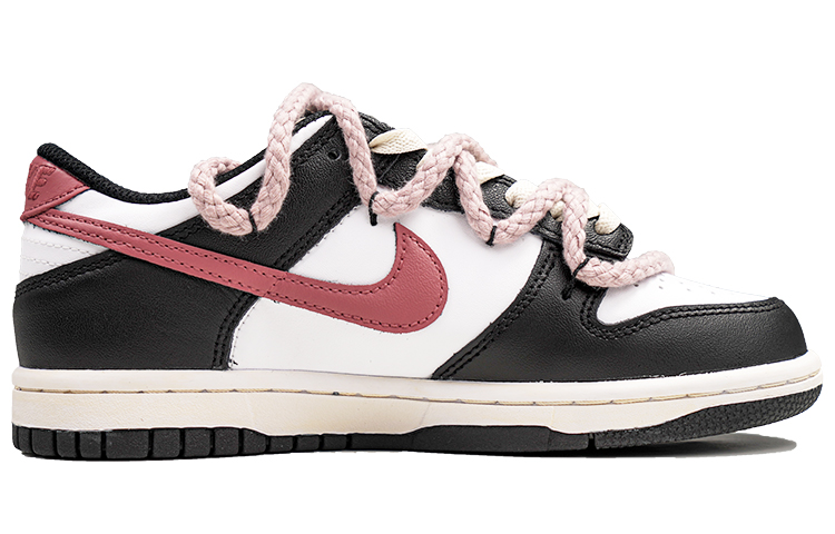 Order 【定制鞋款】耐克Dunk Low '黑色玫瑰补丁' CW1590-100(Team27-GS款玫瑰心事)