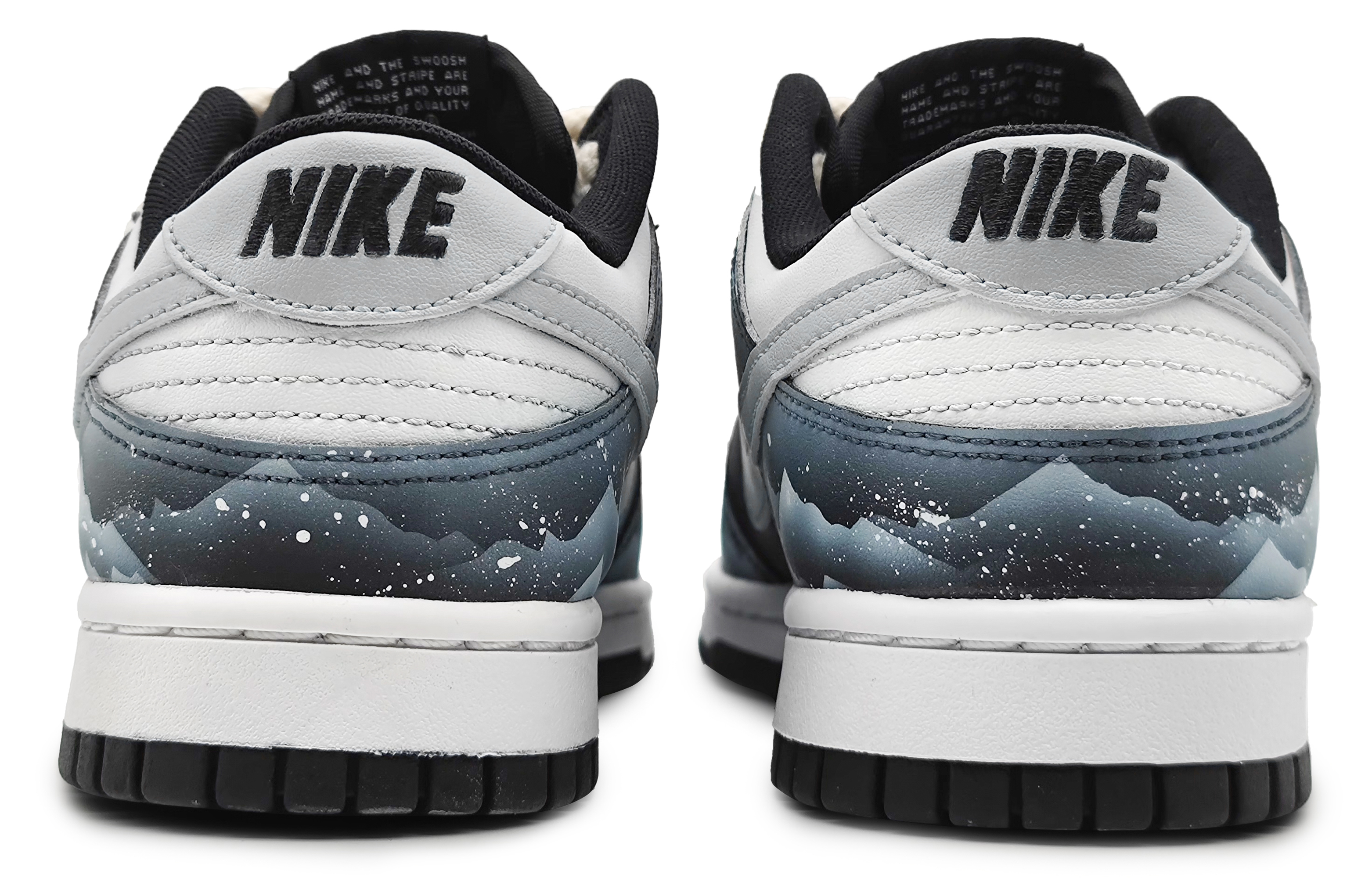 Purchase 【客製化球鞋】Nike Dunk Low 南極冰河 保護環境 煥煥雪山 雪舞飛花 環保主題 低筒 板鞋 男款 黑銀