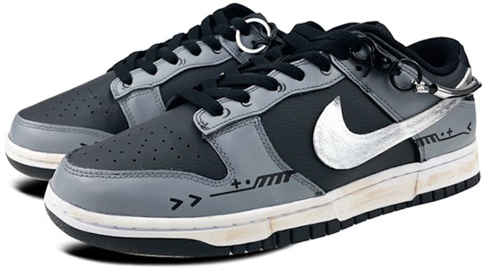 ナイキ ダンク LOW "黒銀チェーン" (Nike Dunk LOW "Kurogin Chain") CW1590-100(Team叁-女款机能黑银贴布链条) Lookbook ナイキ ダンク LOW "黒銀チェーン" (Nike Dunk LOW "Kurogin Chain") CW1590-100(Team叁-女款机能黑银贴布链条)