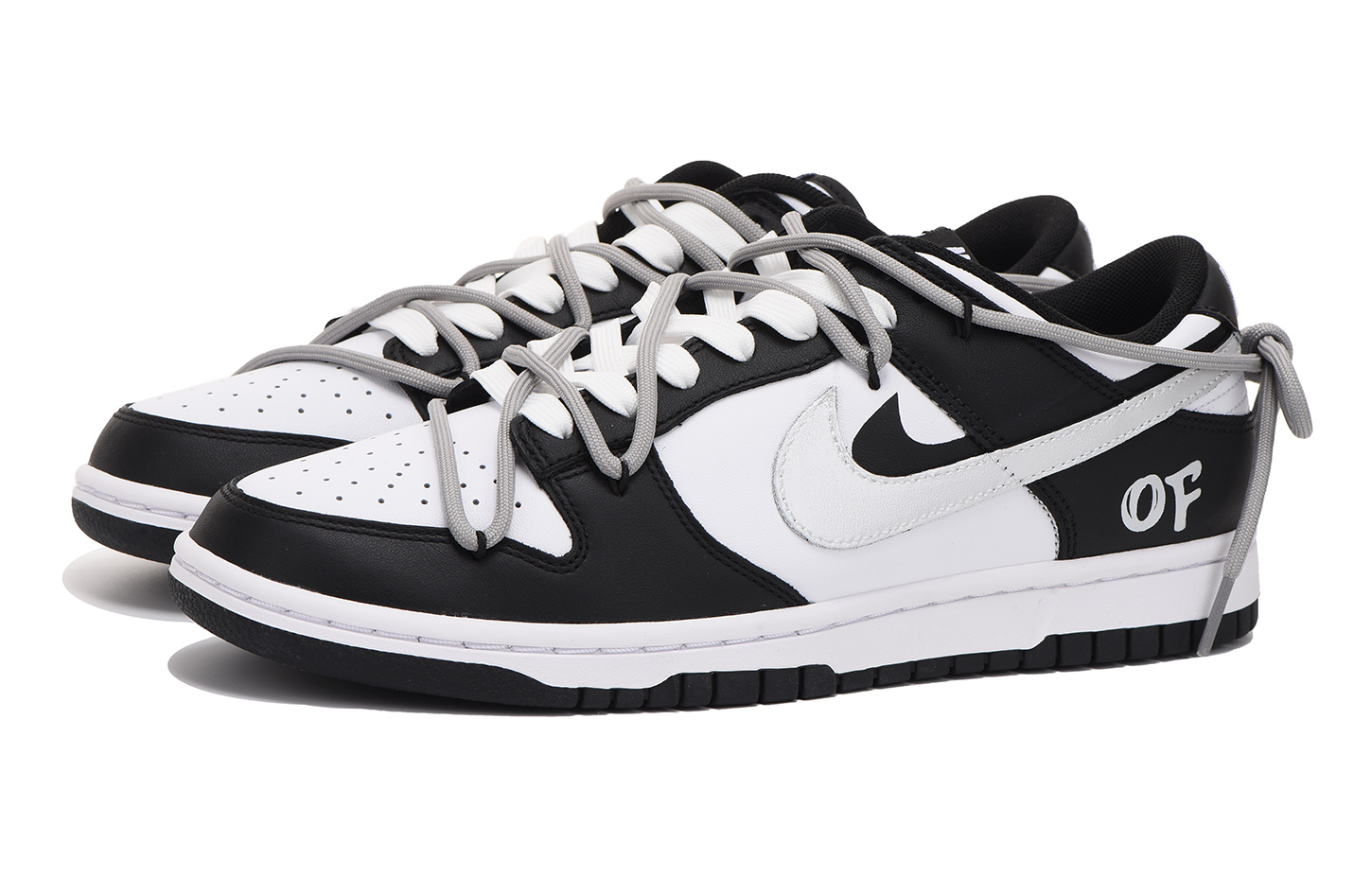 [Custom Shoes] Nike Dunk Low 'Black Silver High Street Deconstructed' 圖 3