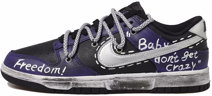 custom-shoes-nike-dunk-low-black-silver-purple-vibe