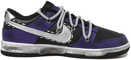 定制鞋 Nike Dunk Low 黑银紫色氛围 DJ6188-002(Team拾玖-黑银字体男S-BOX) Order 定制鞋 Nike Dunk Low 黑银紫色氛围 DJ6188-002(Team拾玖-黑银字体男S-BOX)